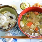 けんちん汁の定食の例