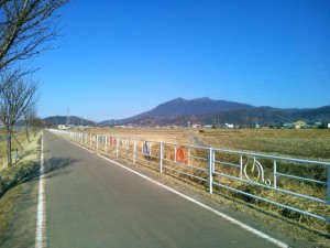 りんりんロードから筑波山